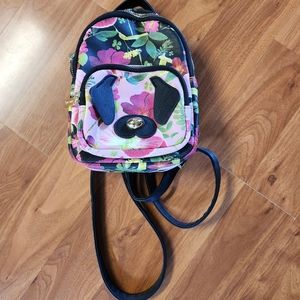 Miniature Betsey Johnson Floral Dog Backpack